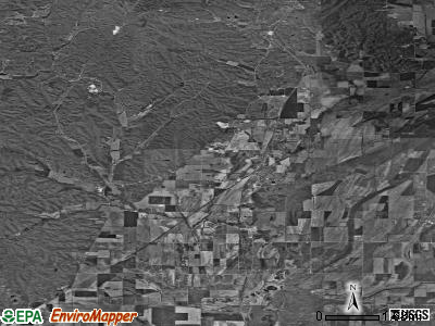 Zip code 62990 satellite photo by USGS
