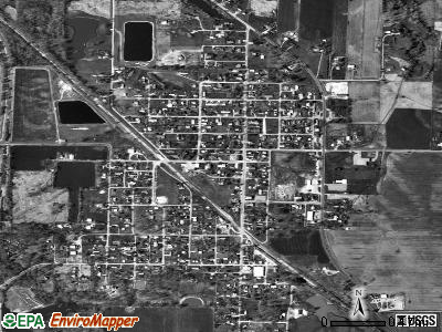 Zip code 62997 satellite photo by USGS