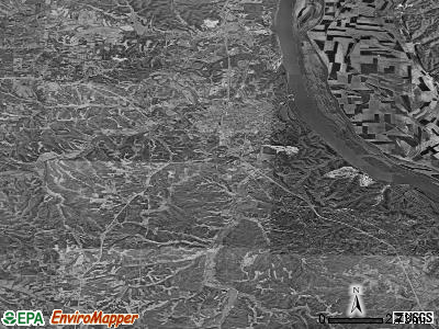Zip code 63028 satellite photo by USGS