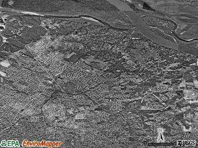 Zip code 63034 satellite photo by USGS