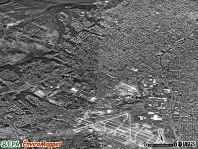Zip code 63042 satellite photo by USGS