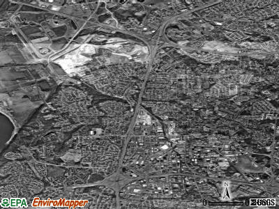 Zip code 63043 satellite photo by USGS