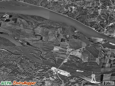 Zip code 63386 satellite photo by USGS