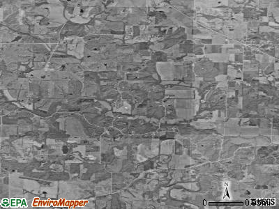 Zip code 63438 satellite photo by USGS