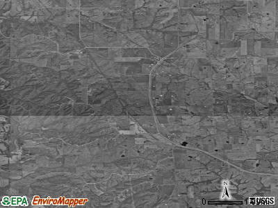 Zip code 63535 satellite photo by USGS