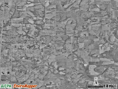 Zip code 64018 satellite photo by USGS