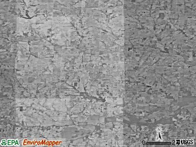 Zip code 64020 satellite photo by USGS