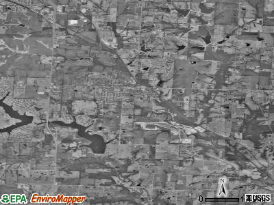 Zip code 64034 satellite photo by USGS