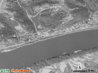 Zip code 64072 satellite photo by USGS