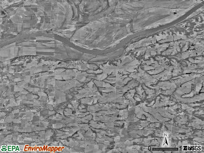 Zip code 64097 satellite photo by USGS