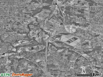 Zip code 64129 satellite photo by USGS