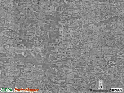 Zip code 64402 satellite photo by USGS