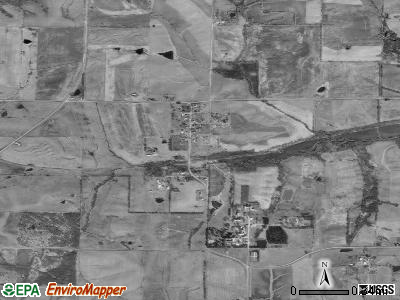 Zip code 64432 satellite photo by USGS