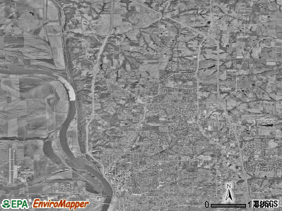 Zip code 64505 satellite photo by USGS