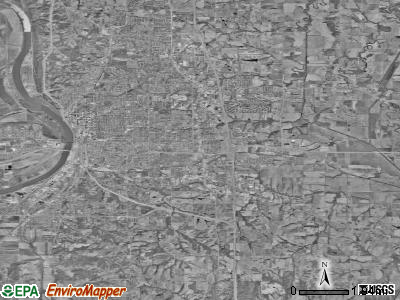 Zip code 64507 satellite photo by USGS