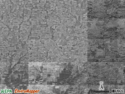 Zip code 64628 satellite photo by USGS