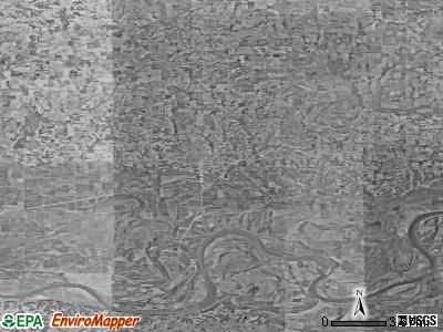 Zip code 64633 satellite photo by USGS