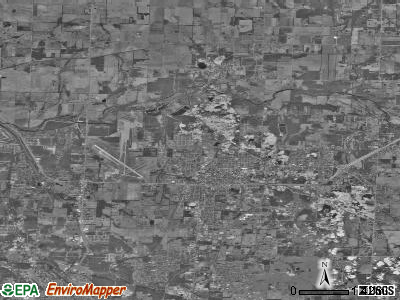 Zip code 64870 satellite photo by USGS