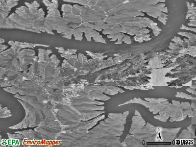 Zip code 65065 satellite photo by USGS