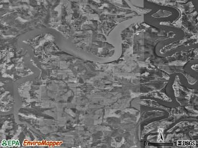 Zip code 65658 satellite photo by USGS