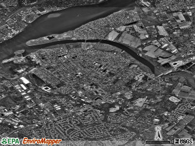 Zip code 08075 satellite photo by USGS