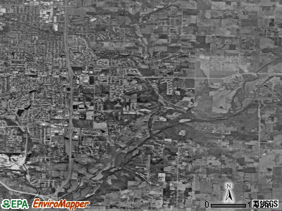 Zip code 65809 satellite photo by USGS