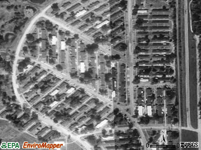 Zip code 66019 satellite photo by USGS