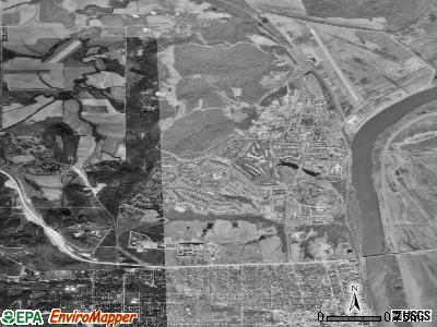 Zip code 66027 satellite photo by USGS