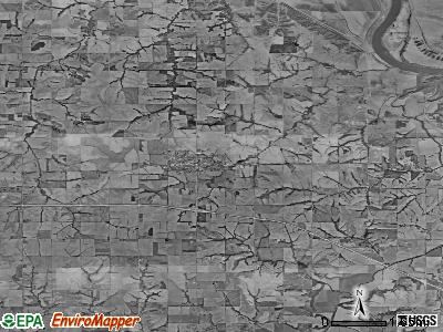 Zip code 66035 satellite photo by USGS