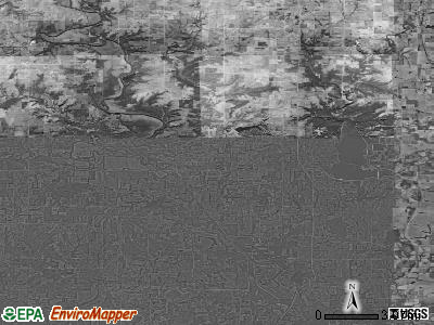 Zip code 66040 satellite photo by USGS