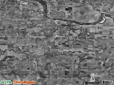 Zip code 66046 satellite photo by USGS