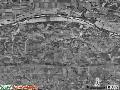 Zip code 66050 satellite photo by USGS
