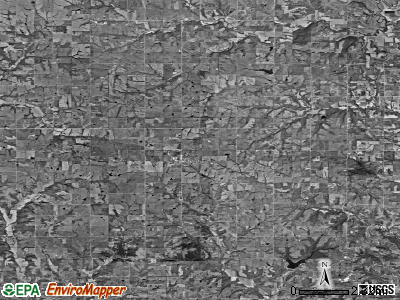 Zip code 66054 satellite photo by USGS