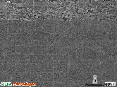 Zip code 66067 satellite photo by USGS