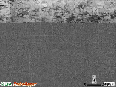 Zip code 66072 satellite photo by USGS