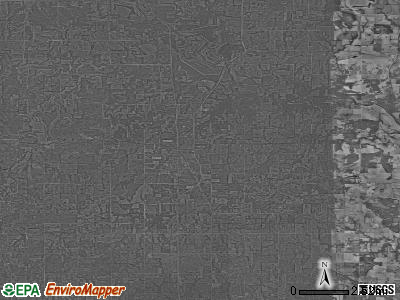 Zip code 66075 satellite photo by USGS