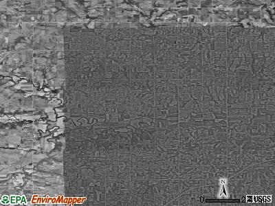 Zip code 66076 satellite photo by USGS