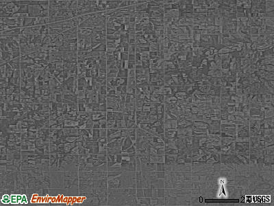 Zip code 66078 satellite photo by USGS