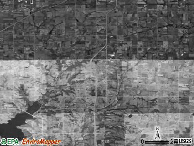 Zip code 66083 satellite photo by USGS