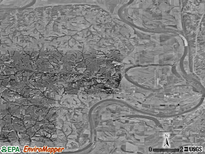 Zip code 66090 satellite photo by USGS
