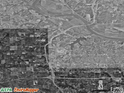 Zip code 66109 satellite photo by USGS