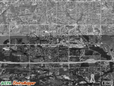 Zip code 66112 satellite photo by USGS
