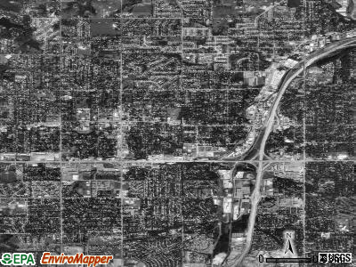 Zip code 66203 satellite photo by USGS