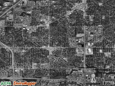 Zip code 66212 satellite photo by USGS