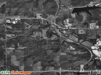 Zip code 66220 satellite photo by USGS