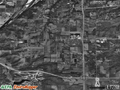 Zip code 66227 satellite photo by USGS