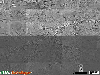 Zip code 66401 satellite photo by USGS