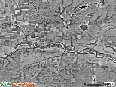 Zip code 66407 satellite photo by USGS