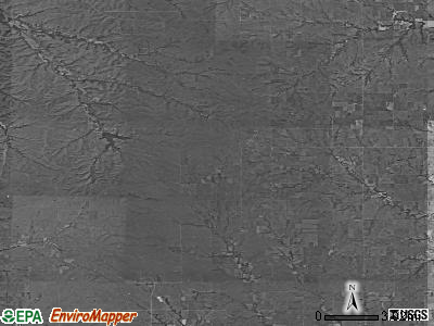 Zip code 66423 satellite photo by USGS
