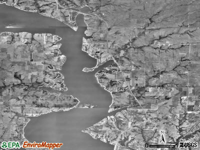 Zip code 66514 satellite photo by USGS